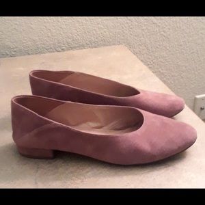 Madewell Pink Suede flats